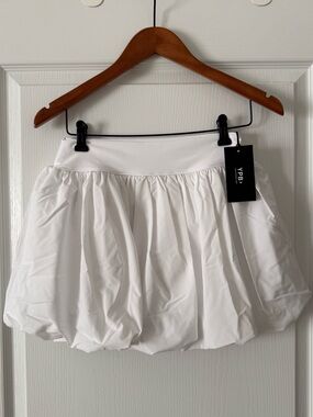 Abercrombie YPB Bubble Hem Skort M Medium White Athletic Skirt A&F